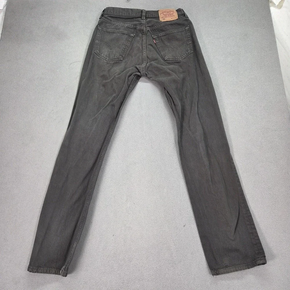 Vintage Levis 501 Jeans Mens Green Made USA Button Fly‎ 90s Fits 28x32